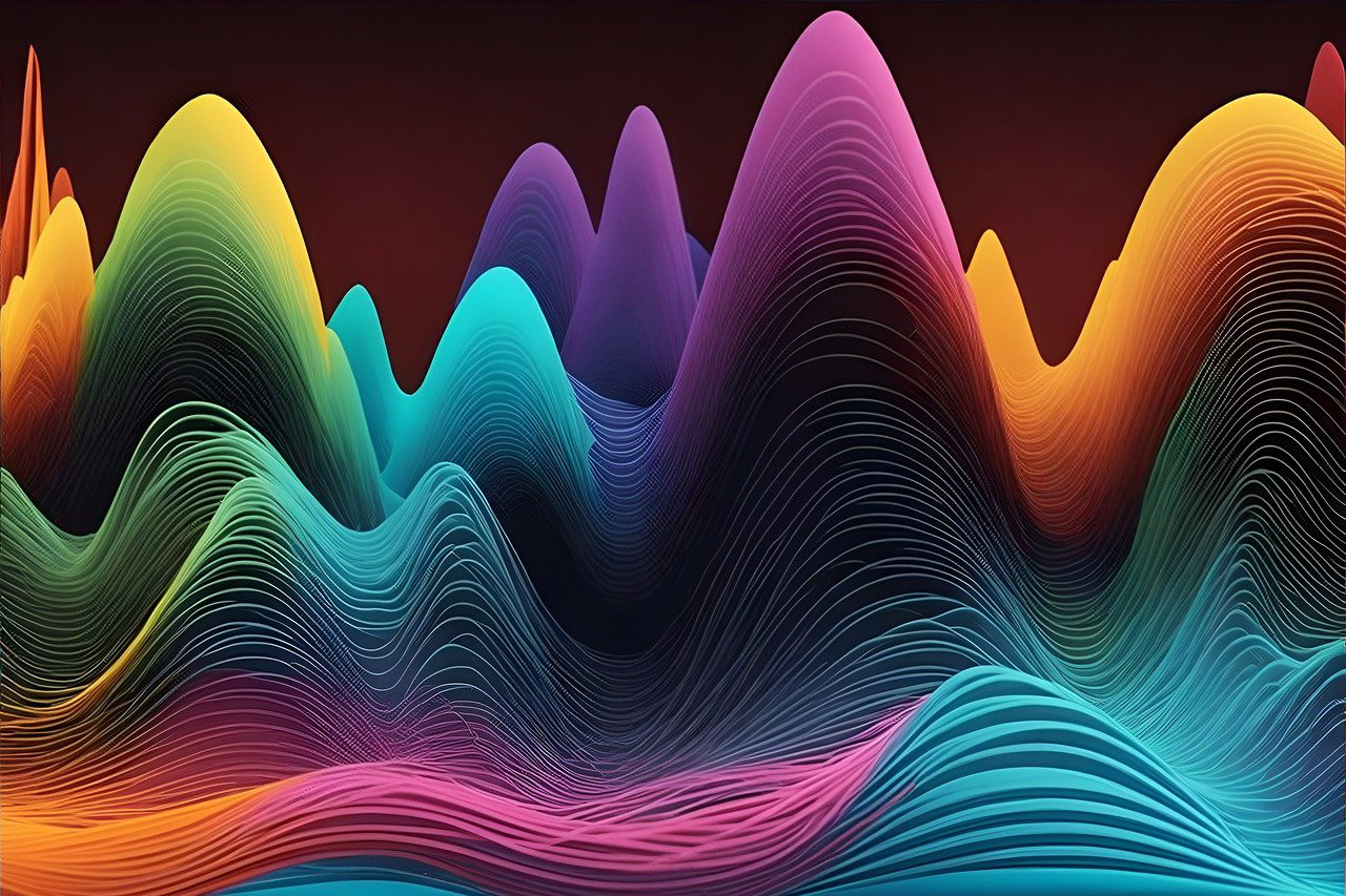 Colourful continuous waves